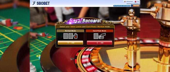 Panduan Bermain Casino Sbobet Baccarat